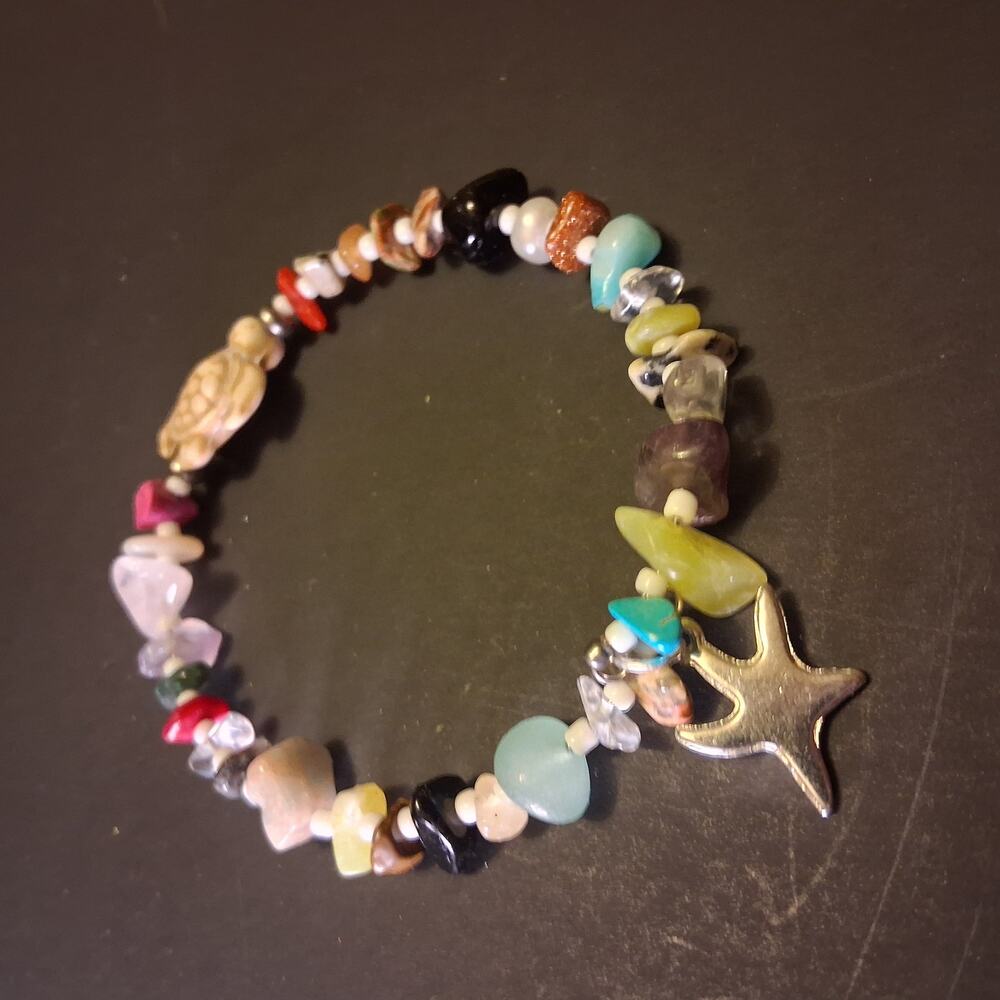 Handmade Turtle Ocean boho bracelet